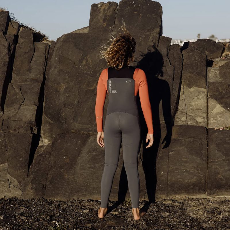 Гідрокостюм для серфінгу дитячий ION Capture 4/3 Front Zip Jr steel blue/red 6