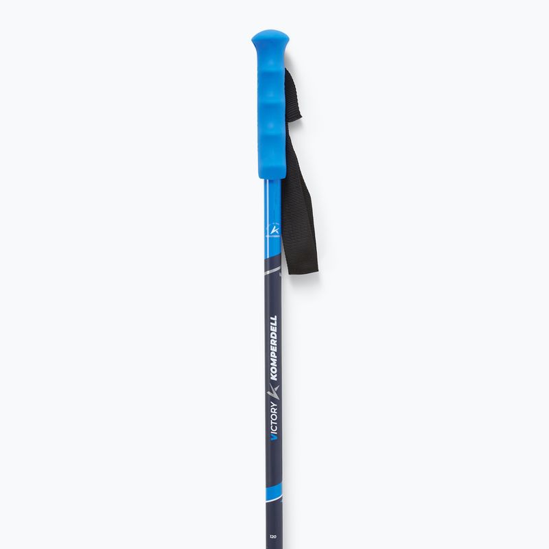 Палиці гірськолижні Komperdell Victory Ti dark blue/ cyan 2