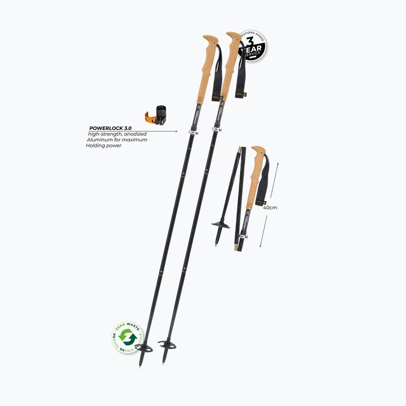 Палиці трекінгові Komperdell FX Lite Carbon Vario Summit titan 2