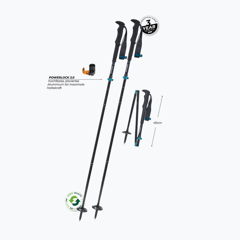 Палиці трекінгові Komperdell FX Lite Carbon Vario Approach blue 2