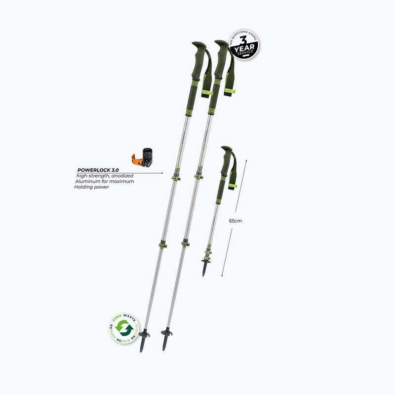 Палиці трекінгові Komperdell Explorer Zero green 2