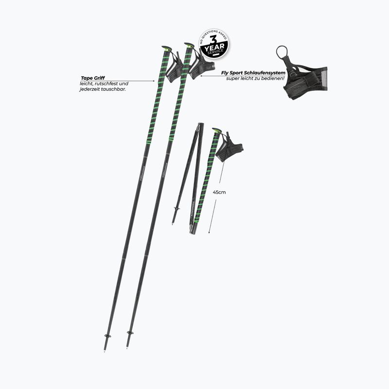 Палиці для бігу Komperdell FXP Composite Trail green 2