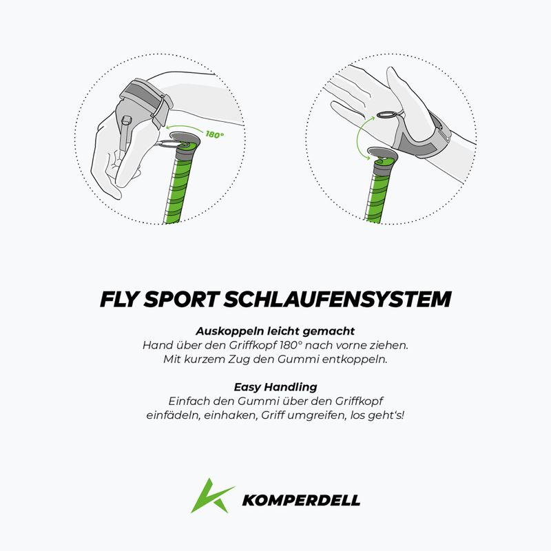 Палиці для бігу Komperdell FXP Composite Trail green 3
