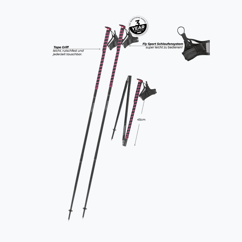 Палиці для бігу Komperdell FXP Composite Trail pink 2