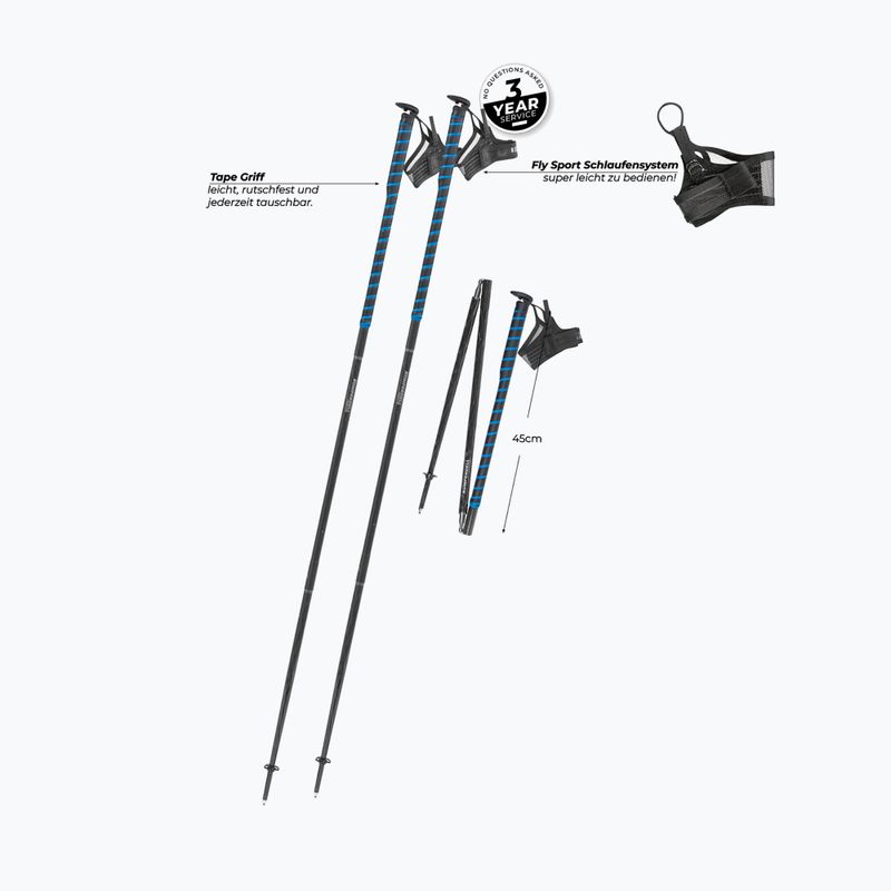 Палиці для бігу Komperdell FXP Composite Trail blue 2