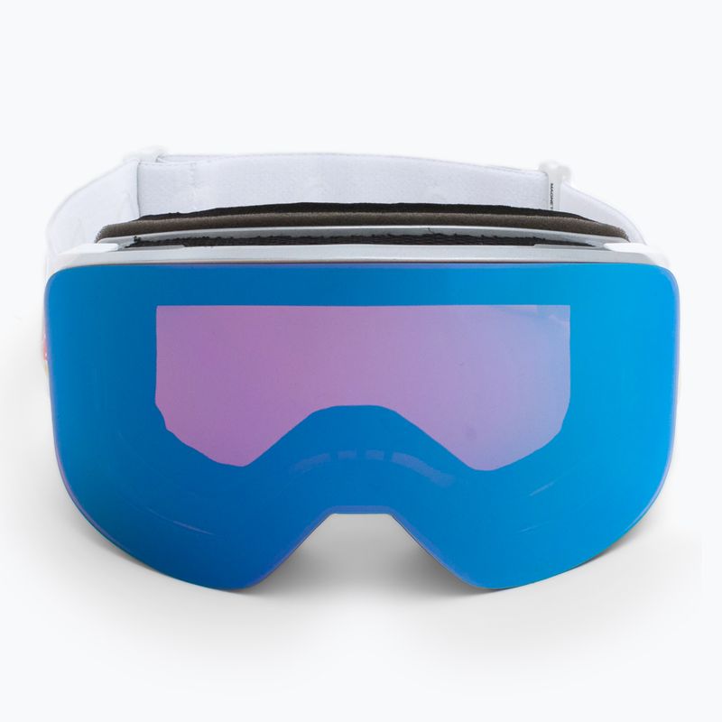 Маска лижна Red Bull SPECT Magnetron Slick shiny silver/white/red blue mirror/dusk blue snow 004 2
