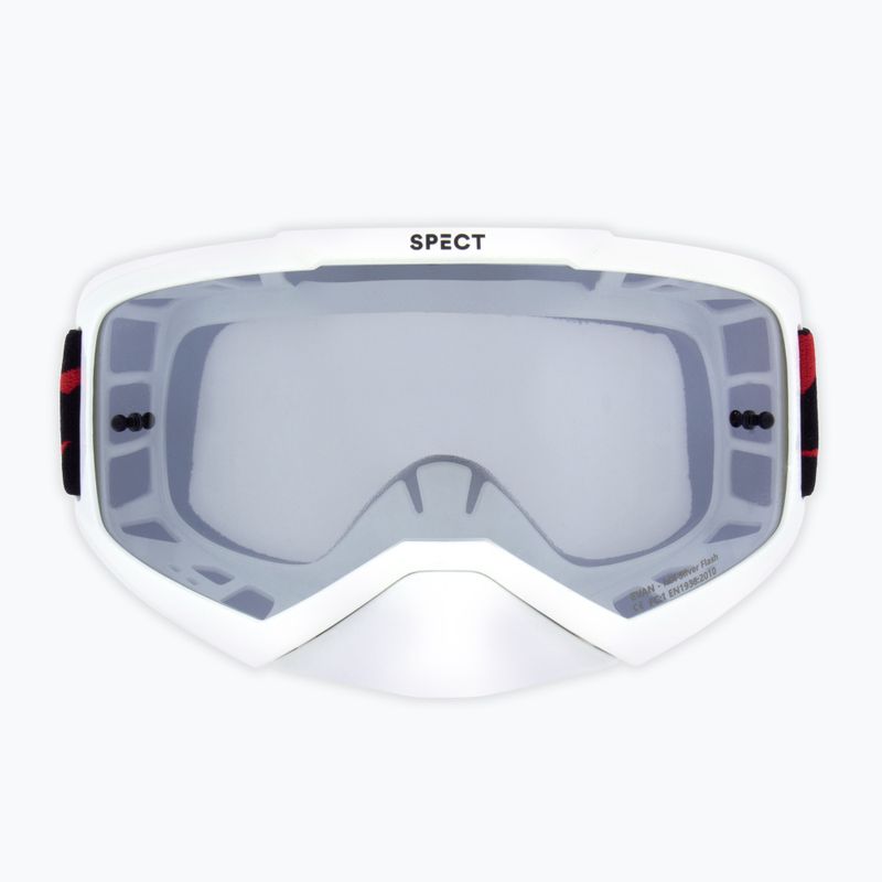 Окуляри велосипедні Red Bull SPECT Evan shiny white/smoke silver mirror 3
