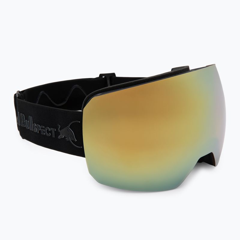 Окуляри гірськолижні Red Bull SPECT Chute black/brown with gold mirror/cloudy snow