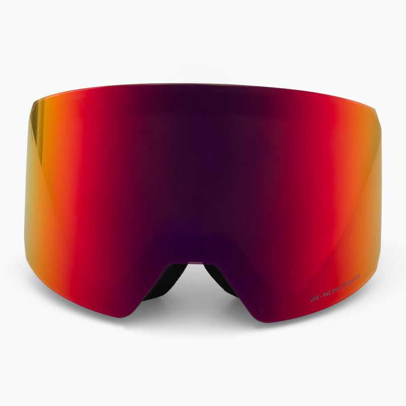 Окуляри гірськолижні Red Bull SPECT Line black/brown with red mirror/cloudy snow 3