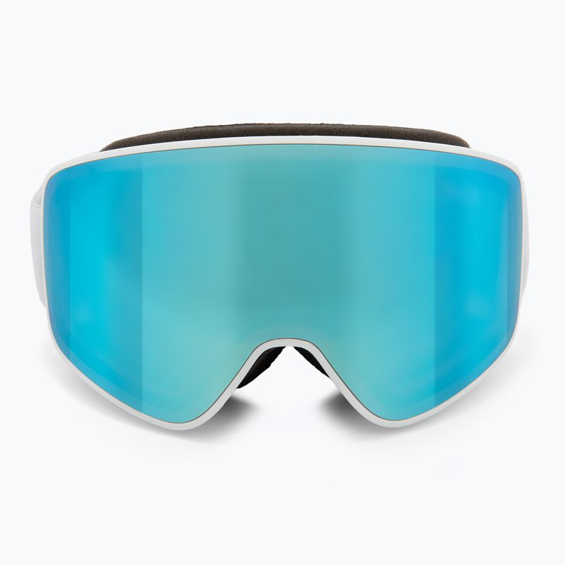Окуляри гірськолижні Red Bull SPECT Rush white/ice blue snow/smoke with blue mirror 2
