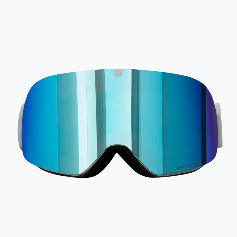 Окуляри гірськолижні Red Bull SPECT Soar white/ice blue snow/grey with ice blue mirror 2