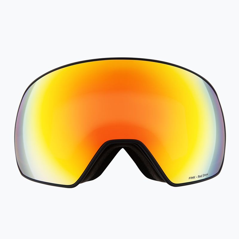 Гірськолижні окуляри Red Bull Spect Fink matt black/orange with red mirror 4