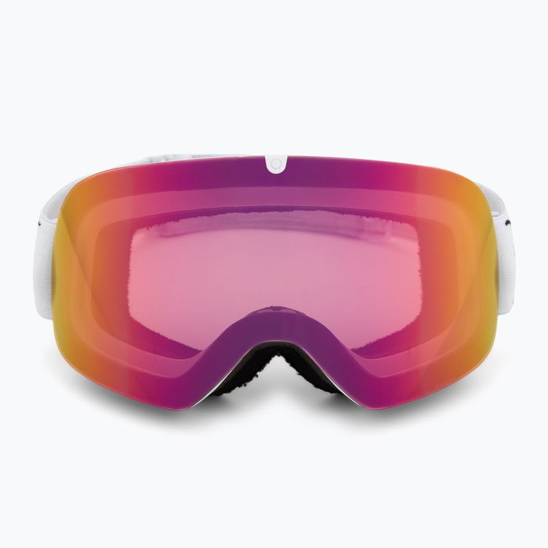 Окуляри гірськолижні Red Bull SPECT Rush matt white/red with pink purple mirror 2