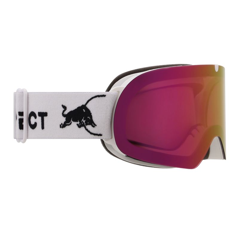 Окуляри гірськолижні Red Bull SPECT Rush matt white/red with pink purple mirror 5