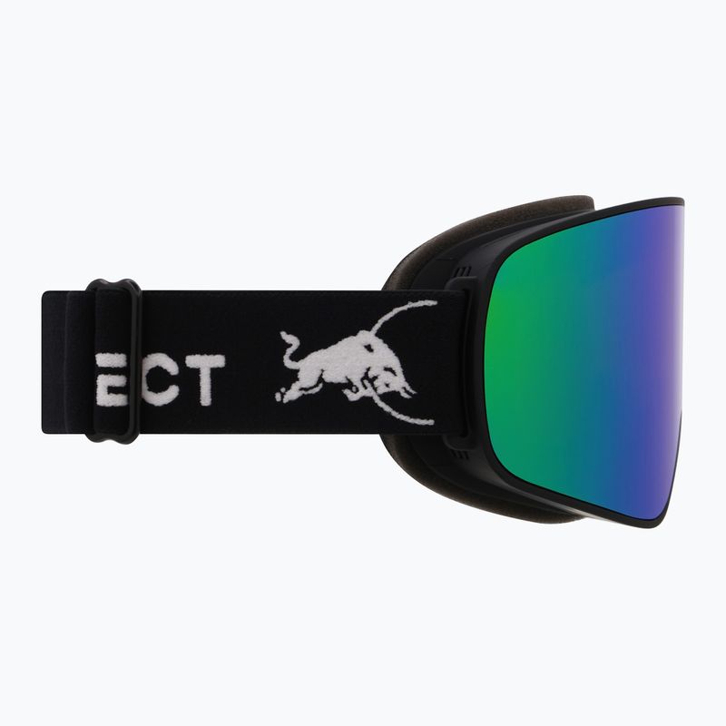 Окуляри гірськолижні Red Bull SPECT Rush matt black/brown with green mirror 7