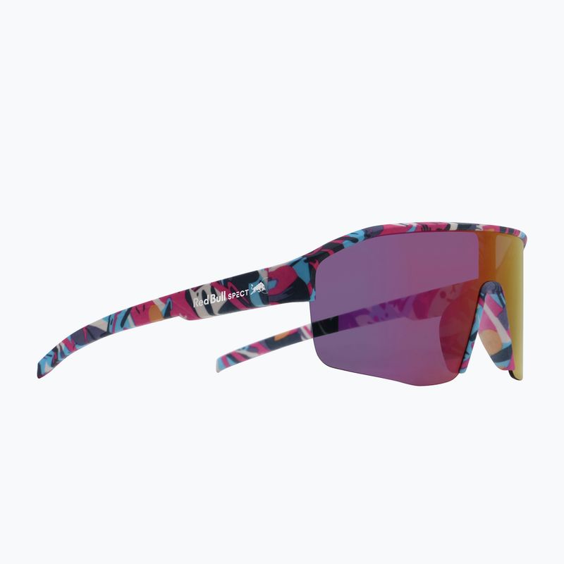 Окуляри сонцезахисні Red Bull SPECT Dundee matt blue-pink pattern/smoke pink-yellow mirror