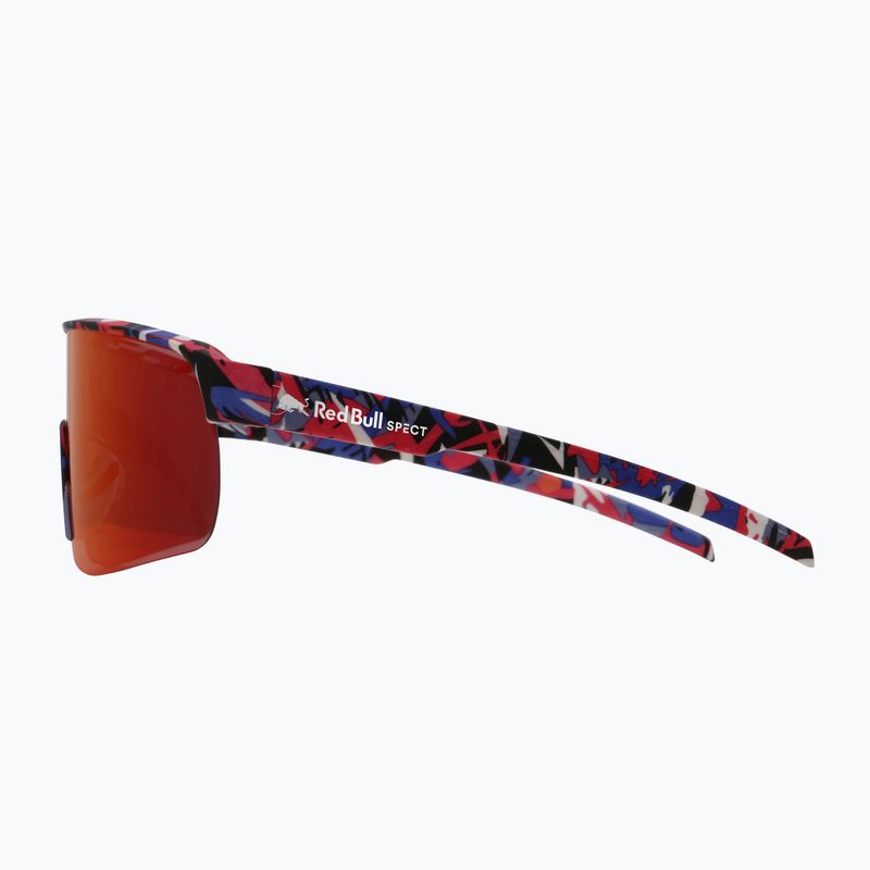 Сонцезахисні окуляри Red Bull SPECT Dakota matt blue-burgundy pattern/smoke red-purple mirror 4