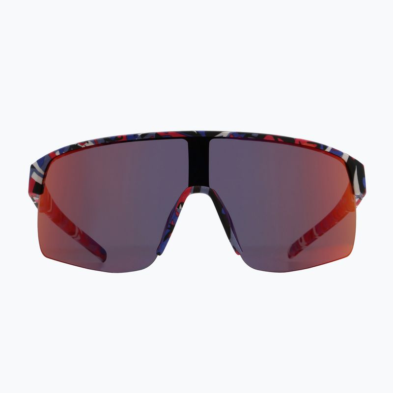 Сонцезахисні окуляри Red Bull SPECT Dakota matt blue-burgundy pattern/smoke red-purple mirror 5