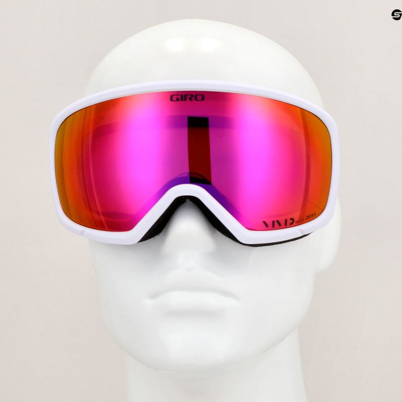 Окуляри гірськолижні жіночі Giro Millie white core light/vivid pink 10