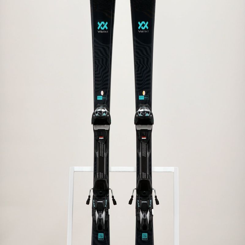 Жіночі гірські лижі Völkl Flair SC Carbon + vMotion 11 ALU GW black/teal/silver 10