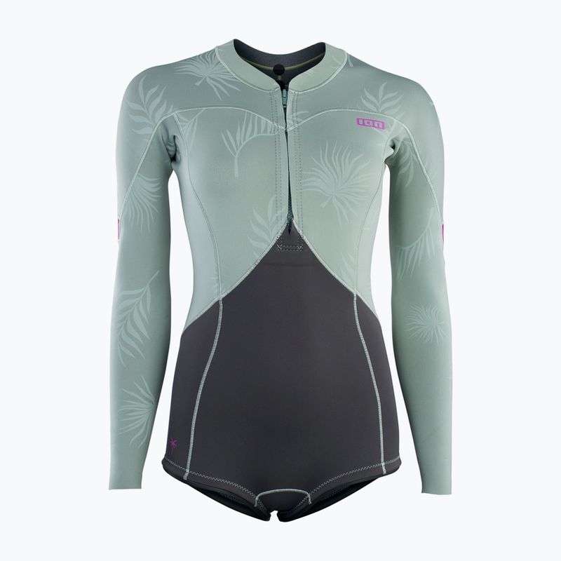 Гідрокостюм жіночий ION Amaze Hot Shorty 1.5 Front Zip light olive