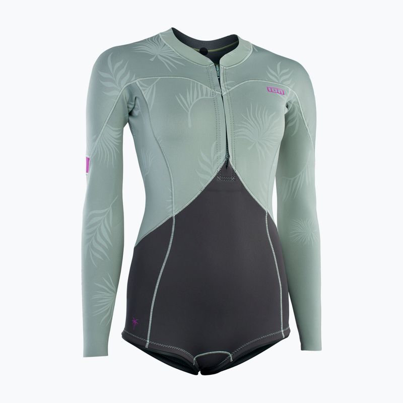 Гідрокостюм жіночий ION Amaze Hot Shorty 1.5 Front Zip light olive 2