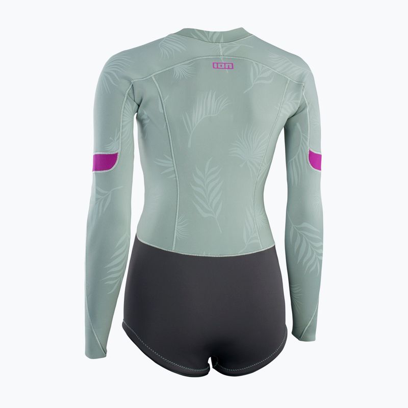 Гідрокостюм жіночий ION Amaze Hot Shorty 1.5 Front Zip light olive 3