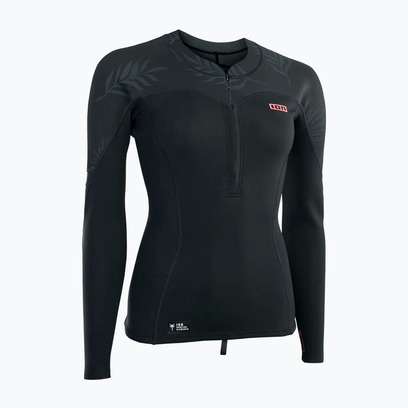 Лонгслів для плавання жіночий ION Neo Zip Top 1.5 black 2