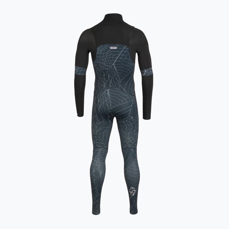 Гідрокостюм чоловічий ION Seek Core 3/2 мм Front Zip distorted black 3