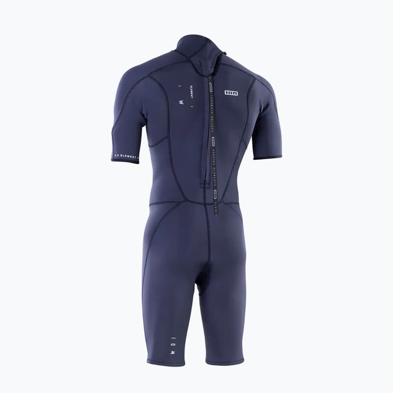Гідрокостюм чоловічий ION Element 2/2 мм Shorty Back Zip blue nights 2