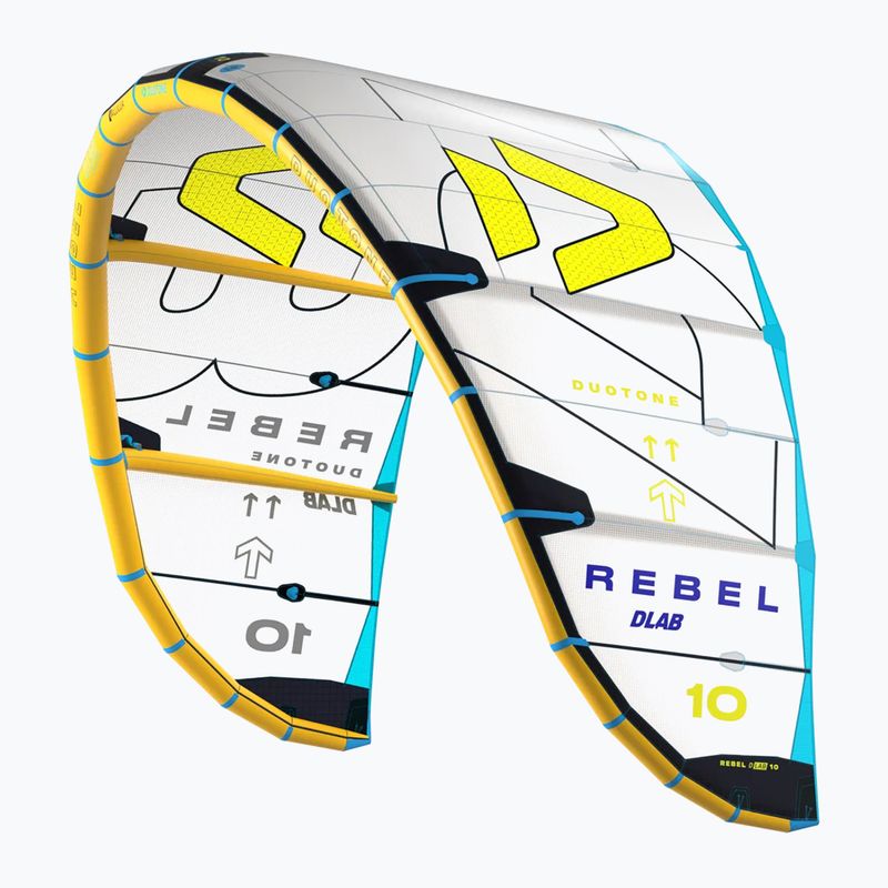 Повітряний змій для кайтсерфінгу DUOTONE Rebel D/Lab 2025 light grey/lime