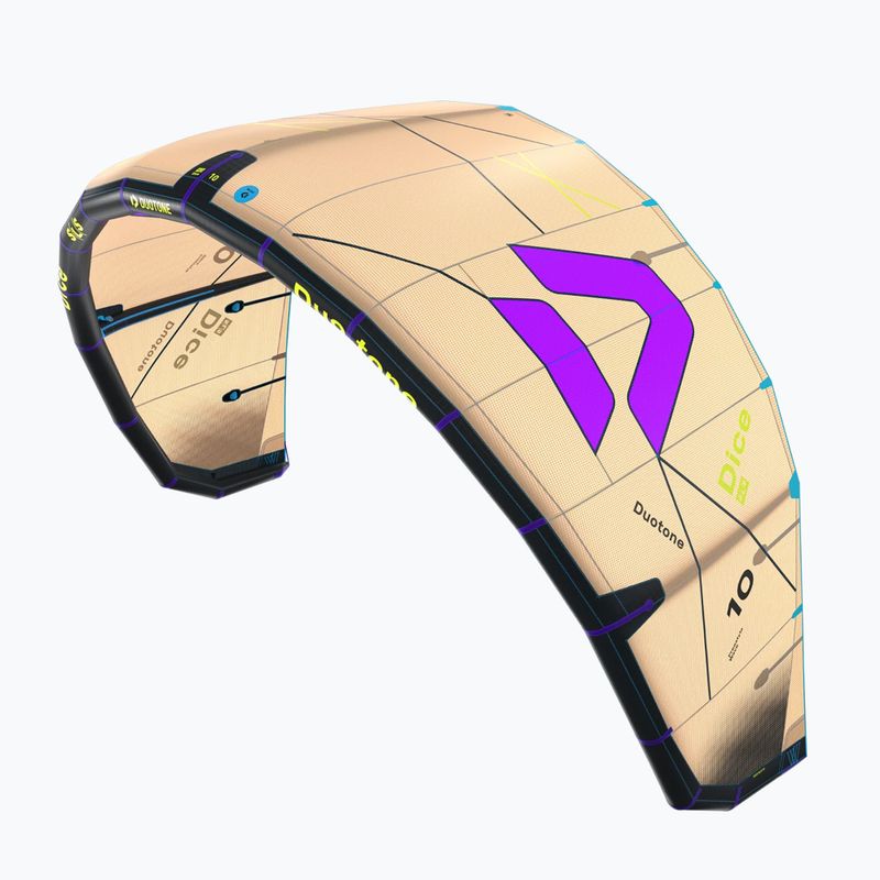 Повітряний змій для кайтсерфінгу Duotone Dice SLS sand/purple 2