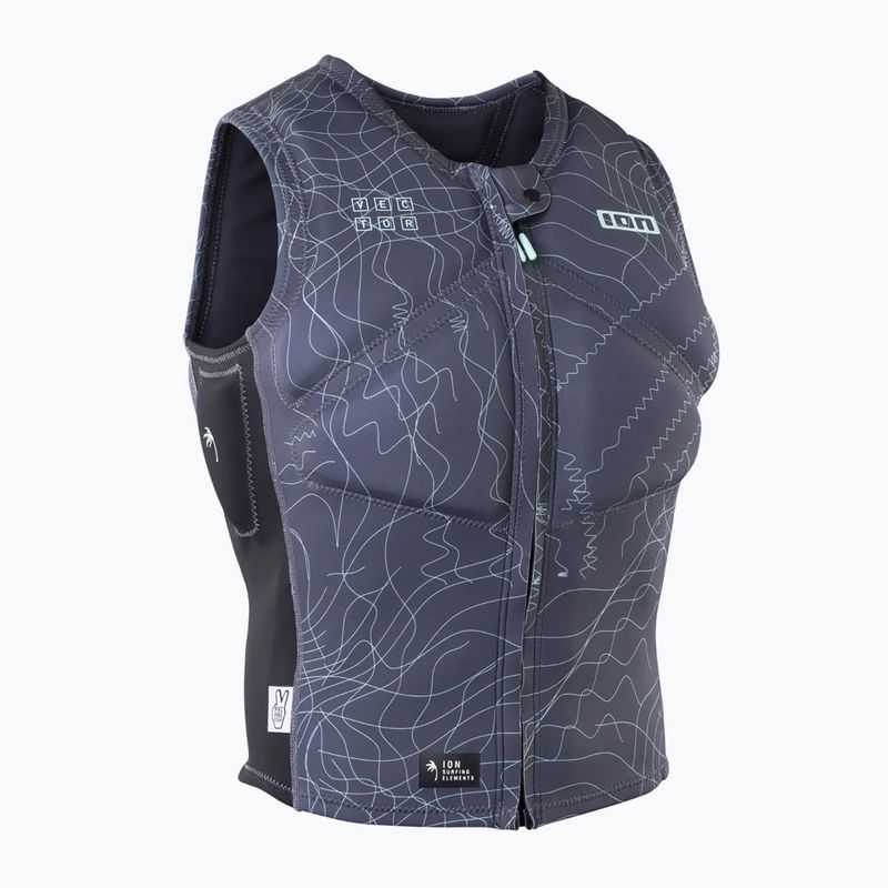 Чоловічий захисний жилет ION Vector Core Front Zip sage grey