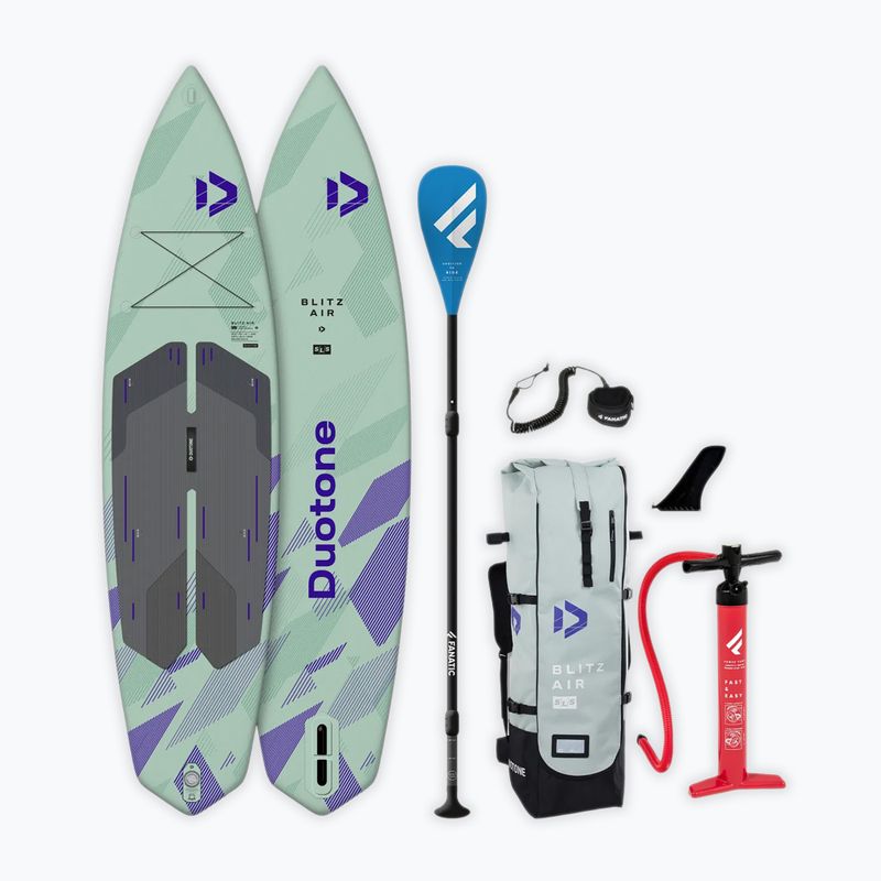 Набір дошка SUP надувна DUOTONE iSUP Package Blitz Air SLS pale green