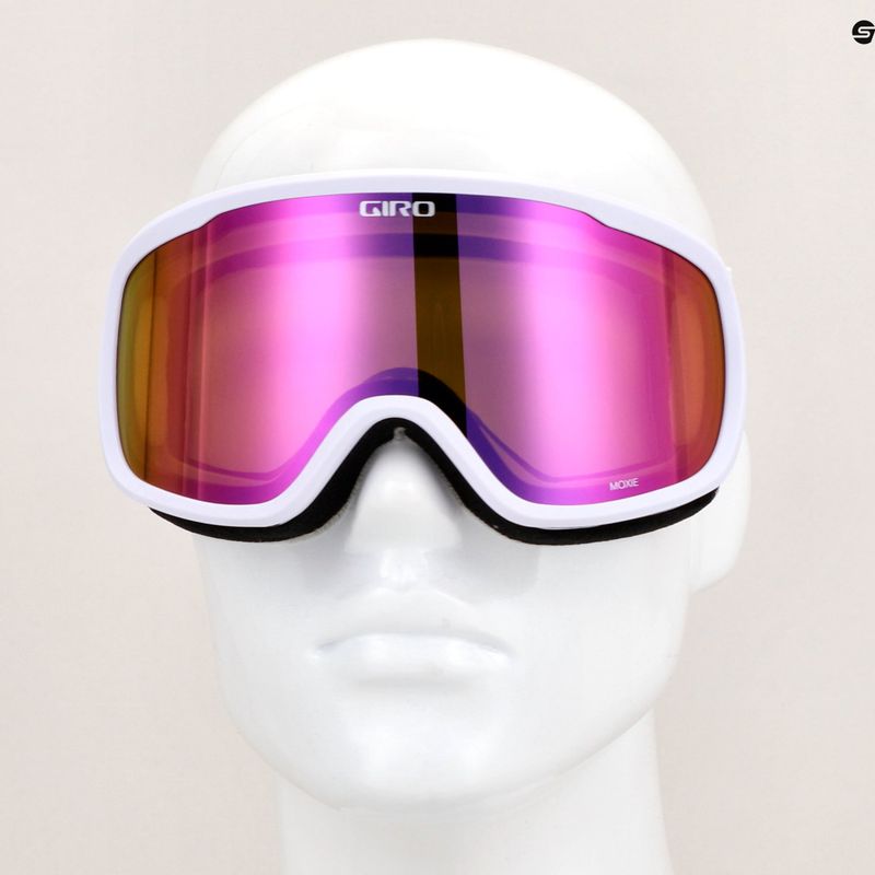 Окуляри гірськолижні жіночі Giro Moxie white core light/amber pink/yellow 7