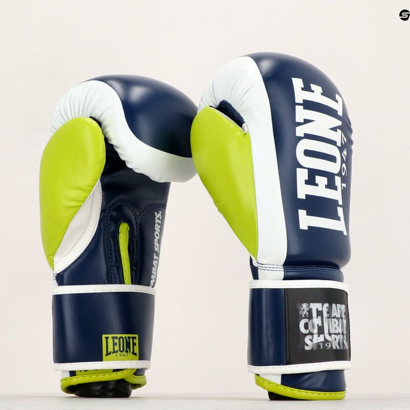 Боксерські рукавиці LEONE 1947 Logo Wacs Boxing blue 11