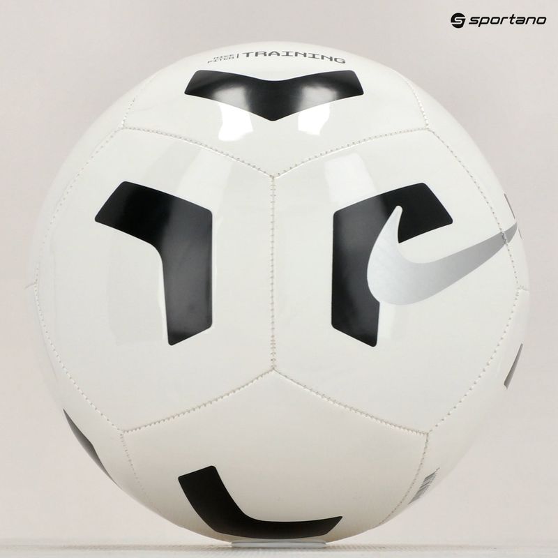 М'яч футбольний Nike Pitch Training white/black/silver розмір 5 5