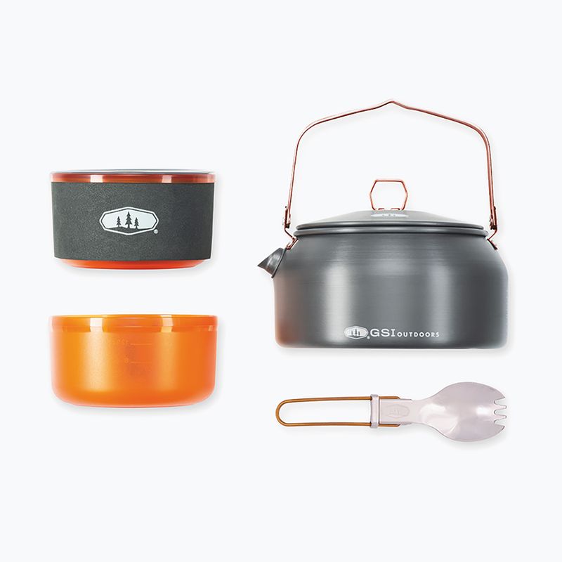 Набор посуду туристичного GSI Outdoors Halulite Ketalist grey/orange