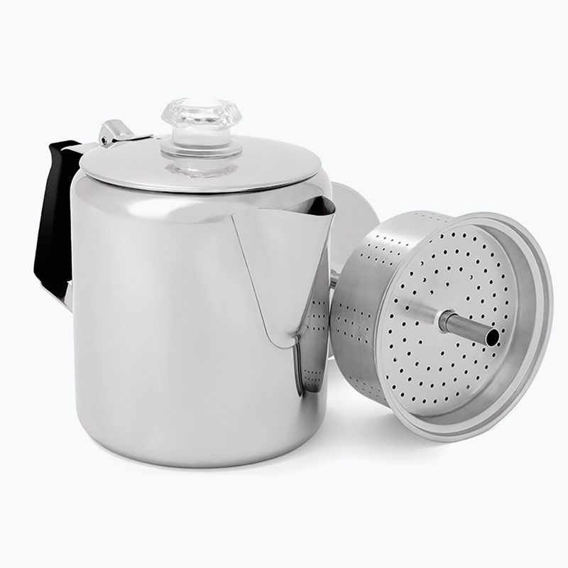 Кавоварка туристична GSI Outdoors Glacier Stainless 6 Cup Perc W/Silicone Handle polished