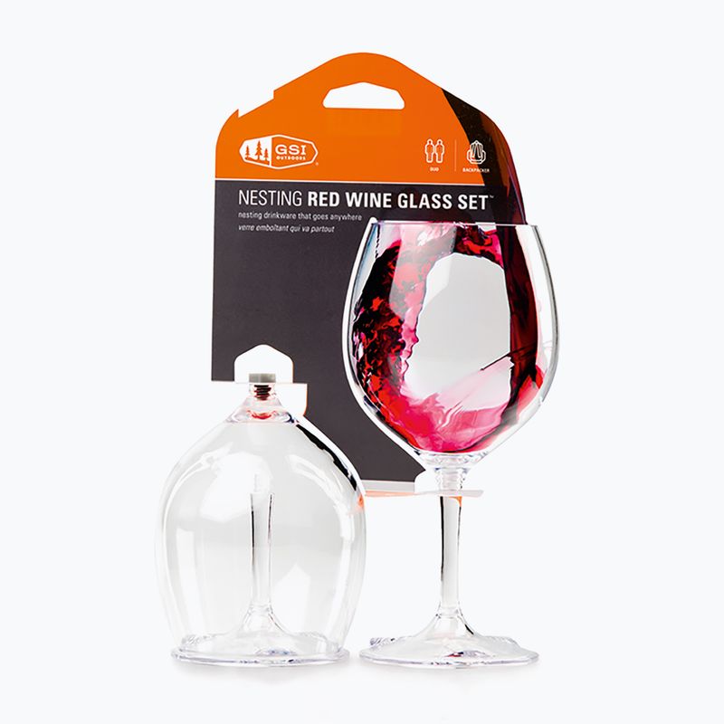 Стопки туристичні GSI Outdoors Nesting Red Wine Glass 2 шт. 79312 3