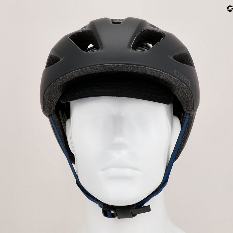 Шолом велосипедний Giro Cormick Integrated MIPS XL matte black/dark blue 9