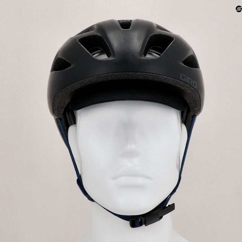 Шолом велосипедний Giro Cormick Integrated MIPS matte black/dark blue 10