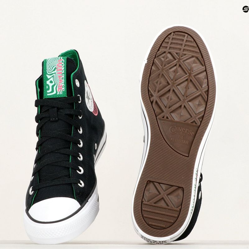 Кеди Converse Chuck Taylor All Star Hi black/green/prime pink 9