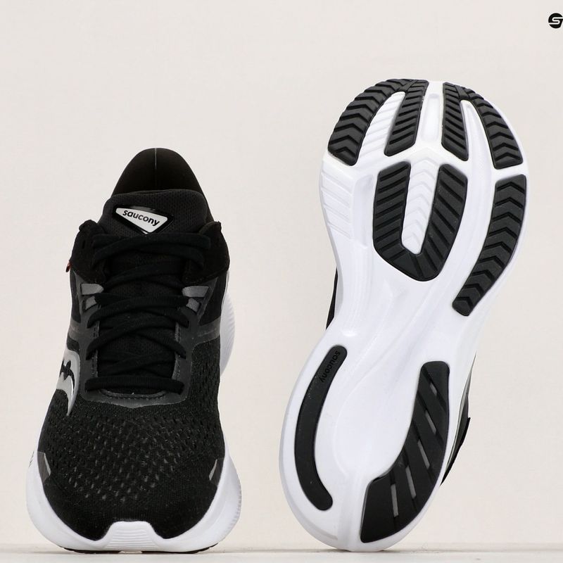 Кросівки для бігу чоловічі Saucony Ride 16 Wide black/white 8