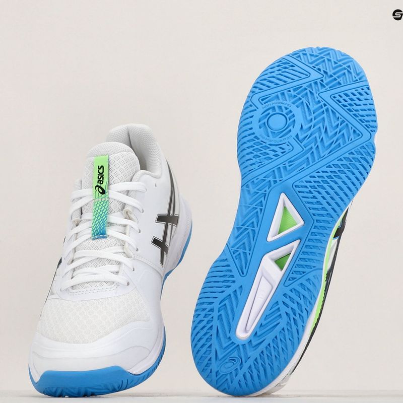 Кросівки для гандболу чоловічі ASICS Gel-Tactic 12 white/lime burst 9