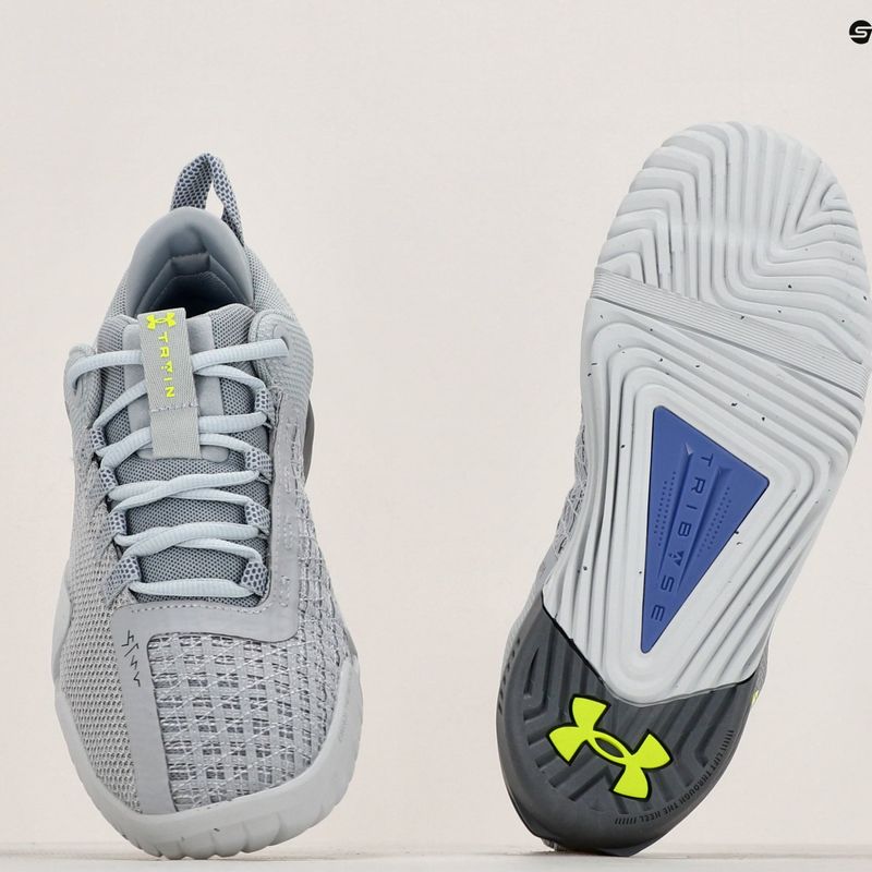 Черевики для тренувань чоловічі Under Armour TriBase Reign 6 mod gray/starlight/high vis yellow 14