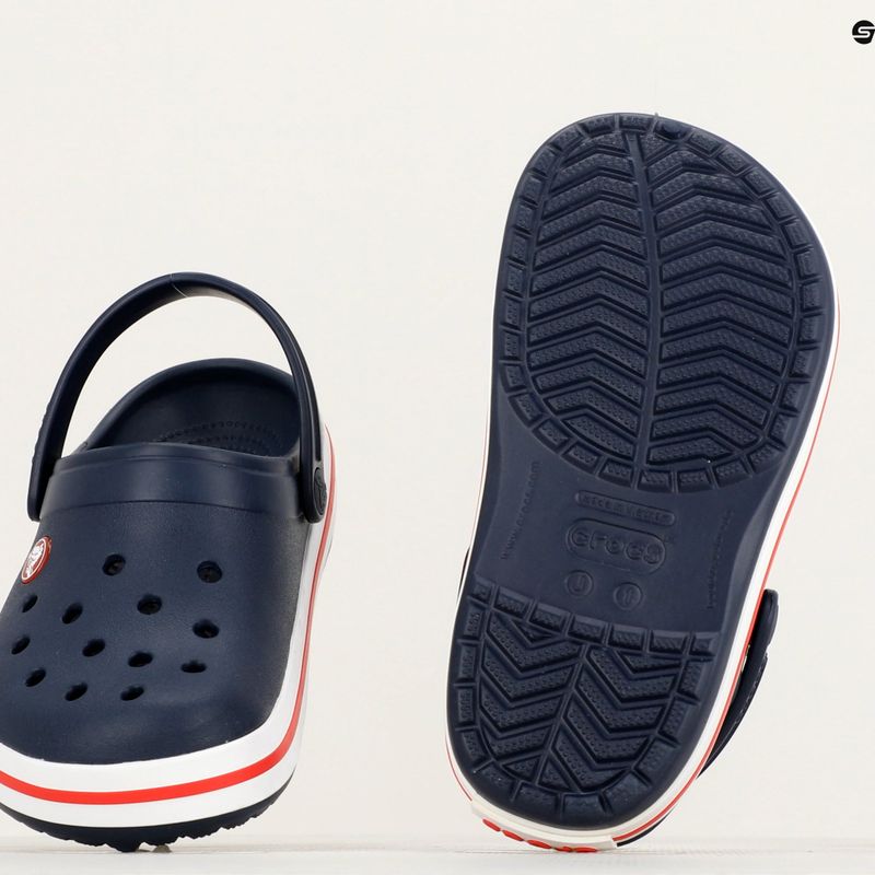 Дитячі шльопанці Crocs Crocband Clog темно-синій/червоний 11