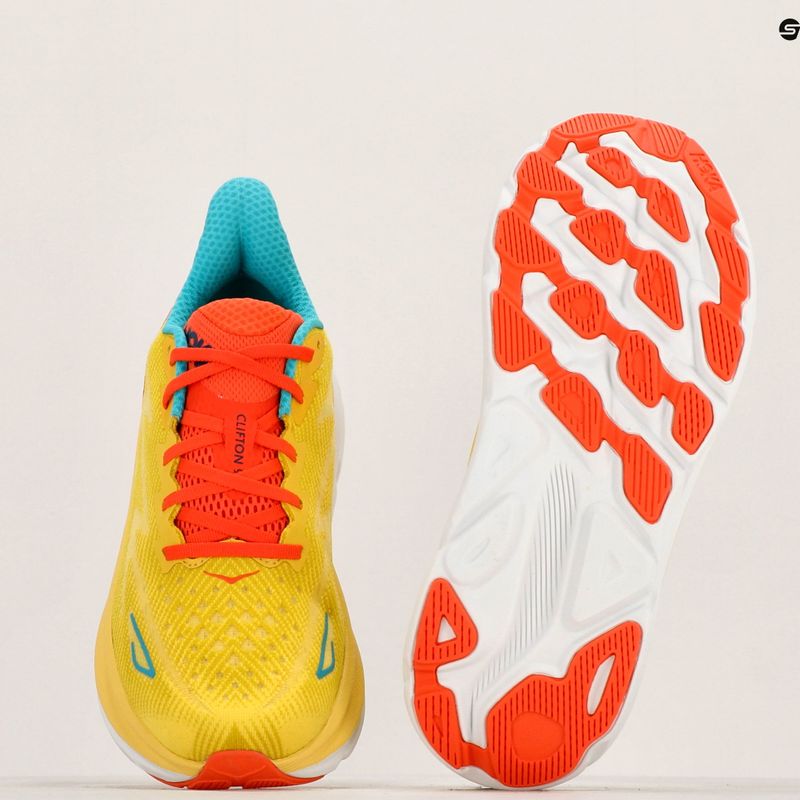 Черевики для бігу чоловічі HOKA Clifton 9 Поясsion fruit/maize 9