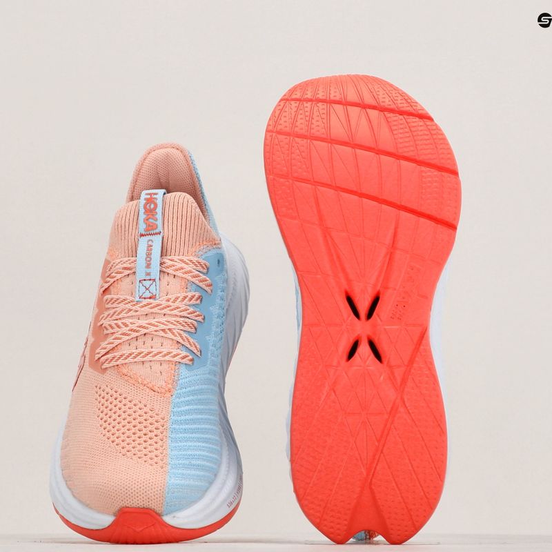 Черевики для бігу жіночі HOKA Carbon X 3 peach parfait/summer song 11