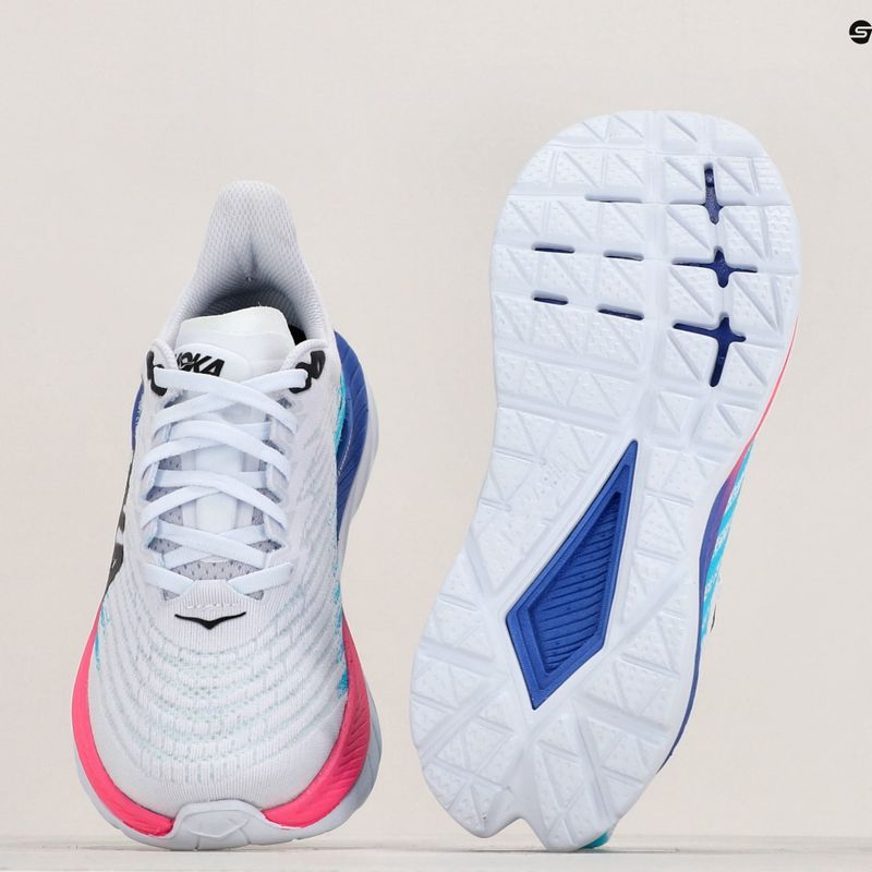 Черевики для бігу жіночі HOKA Mach 5 white/scuba blue 11